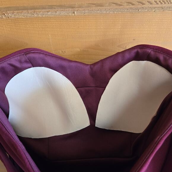 Anthropologie BHLDN Watters & Watters Delilah Gown Bordeaux Red 2 NWT Dress - Picture 6 of 9